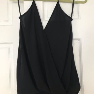 Black halter tank top